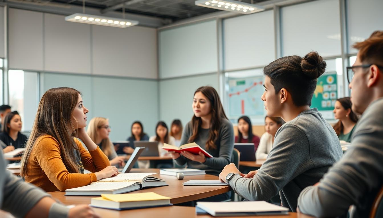 Student using online courses for flexible education