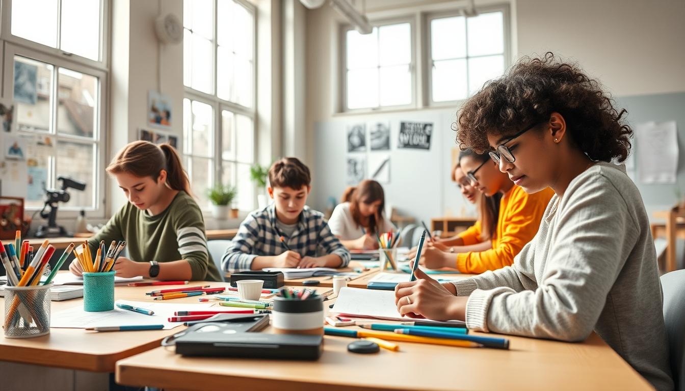 Organized study environment supporting productive learning