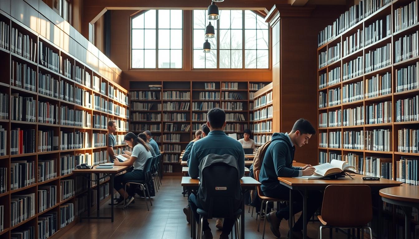 Student using a study guide to organize academic notes